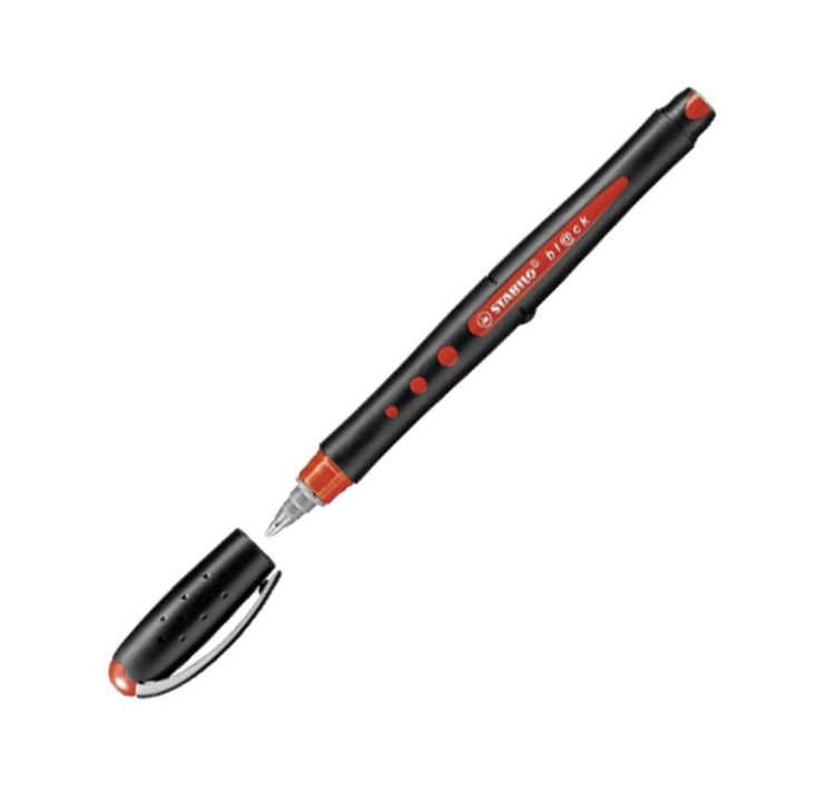 Picture of 6511 STABILO BL@CK+ RED PEN